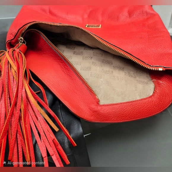 Michael Kors Orange Leather Handbag - Picture 2 of 8